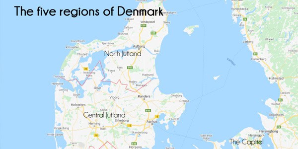 The Five Regions of Denmark