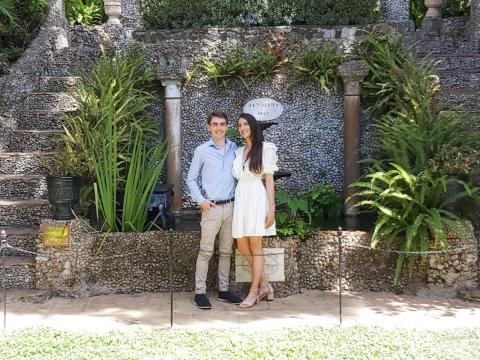 Get married in Gibraltar Botanical Gardens Antonella and Matt