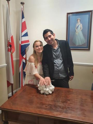 Getting married in Gibraltar in the registry office