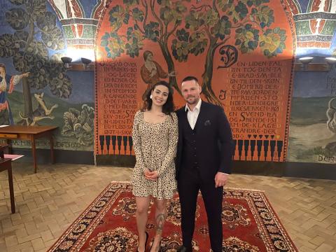 Copenhagen City Hall wedding in Denmark - Gabriella & Hugo 