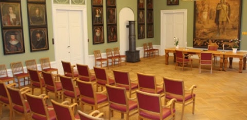 Beautiful town hall at Aabenraa