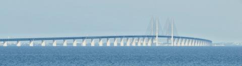 Oresund Bridge that links Denmark Sweden