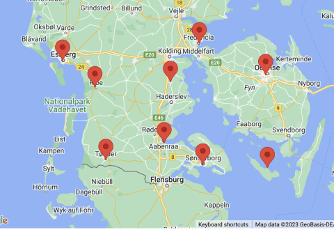 Popular wedding locations in Denmark near German border
