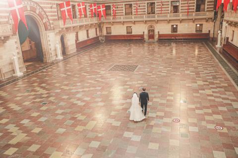 copenhagen city hall in central copenhagen denmark