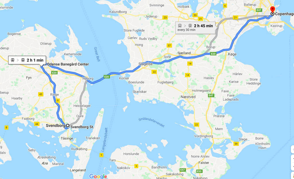 how to get to aero from copenhagen