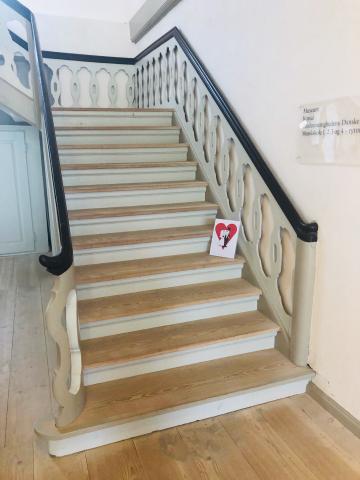 lovely stairs up to the ceremony room for your wedding