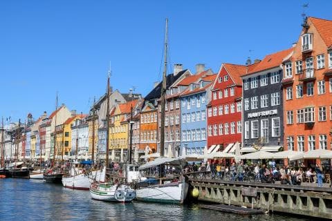 nyhaven copenhagen is glorious and colorful in summer