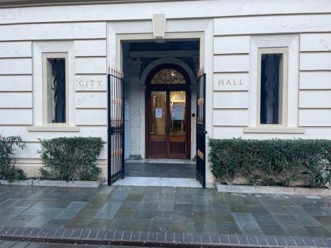 the grand entrance to gibraltar city hall