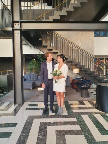 this couple love design and had a design themed shoot