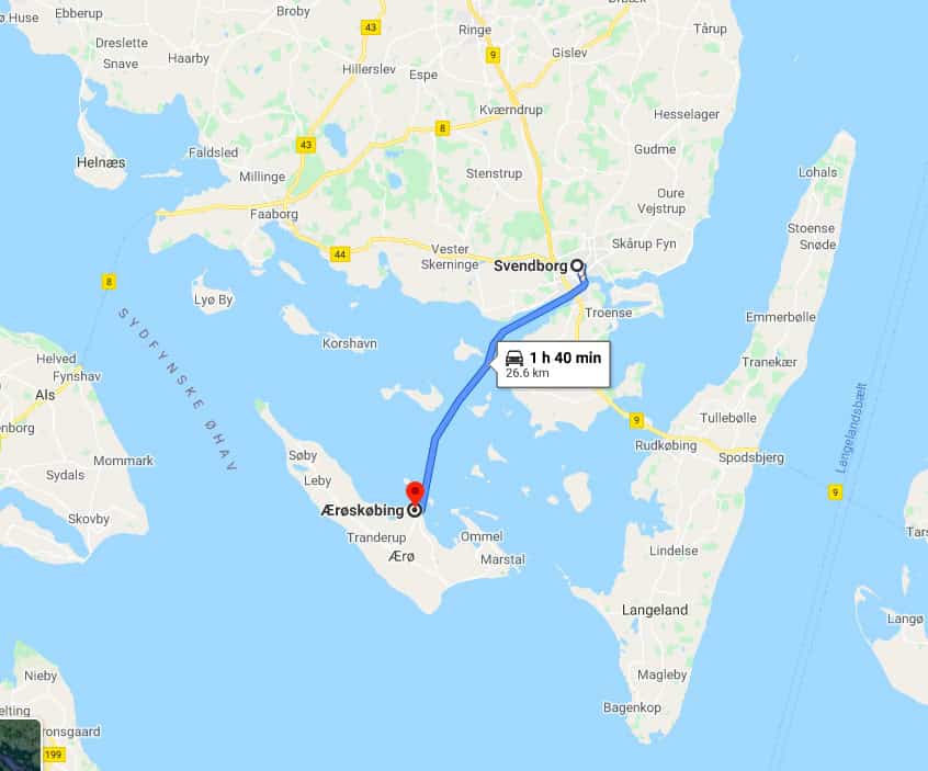 travelling to aero easily from copenhagen